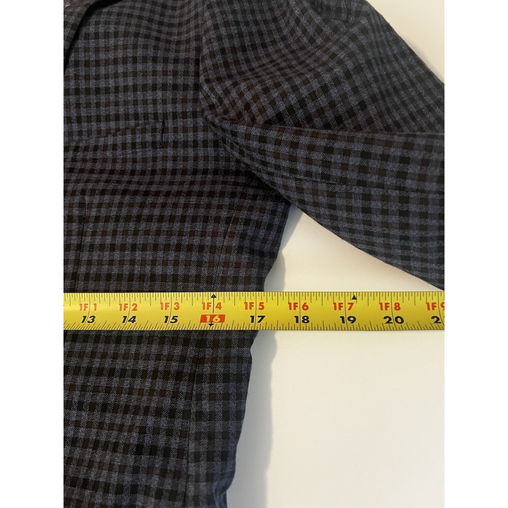 Paisley & Gray Slim Fit Blazer 36R Gray Check Butterfly Lining Sport Coat - Picture 7 of 11
